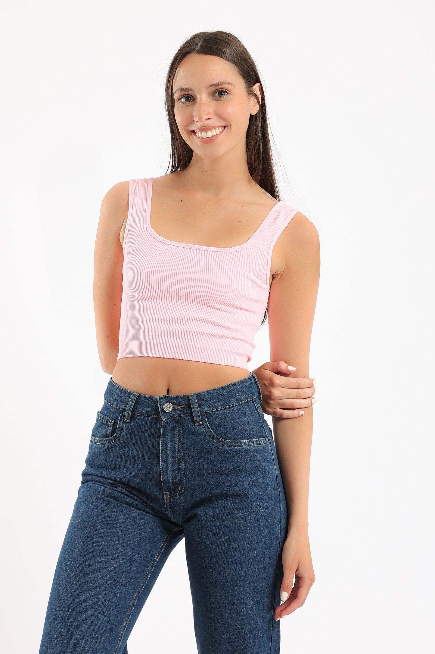 Wide Strap Crop Top - Carina - ÙƒØ§Ø±ÙŠÙ†Ø§