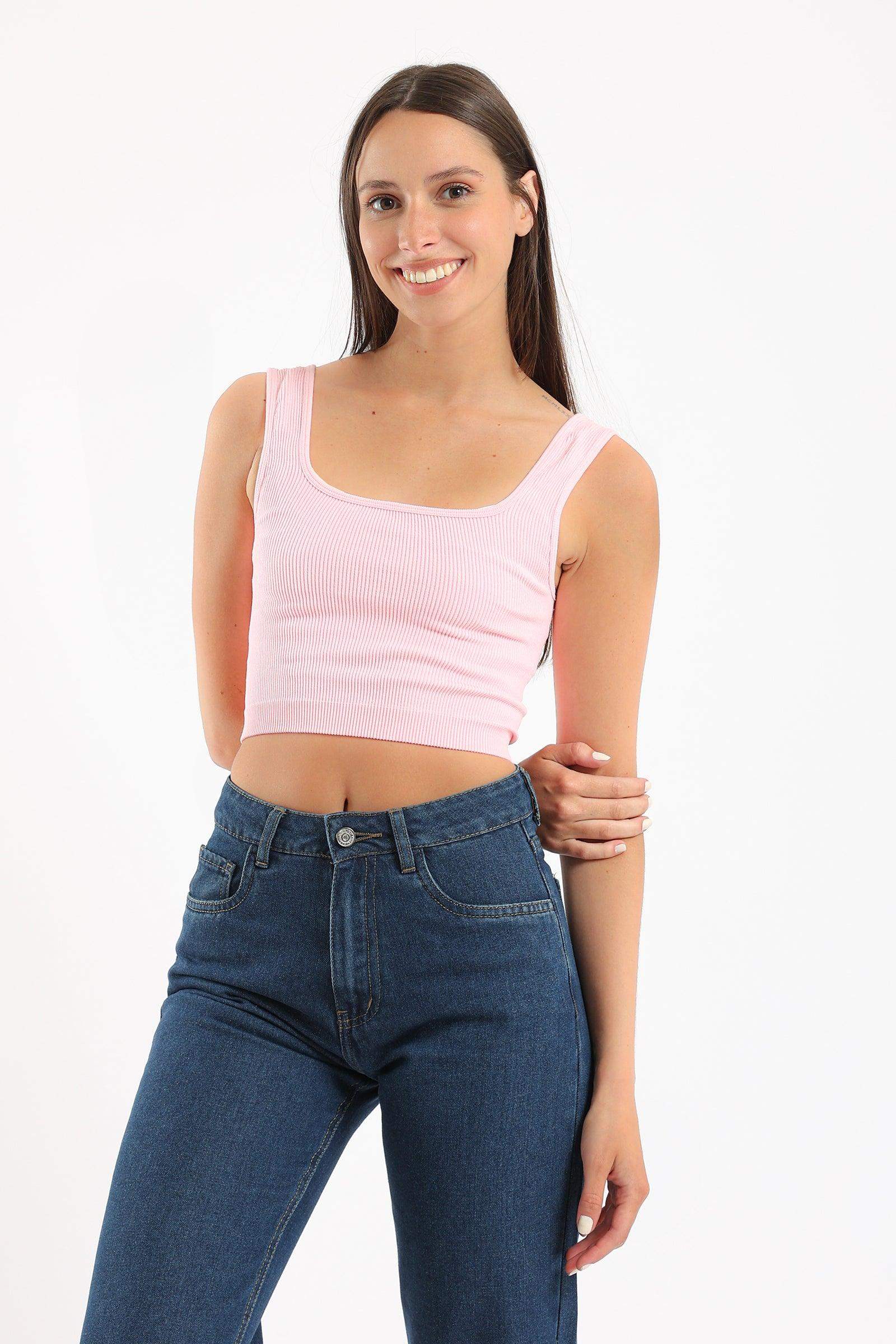 Wide Strap Crop Top - Carina - ÙƒØ§Ø±ÙŠÙ†Ø§