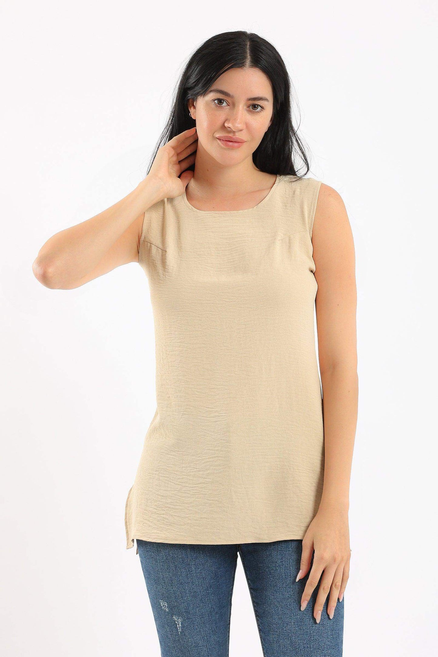 Wide Strap Sleeveless Top - Carina - ÙƒØ§Ø±ÙŠÙ†Ø§