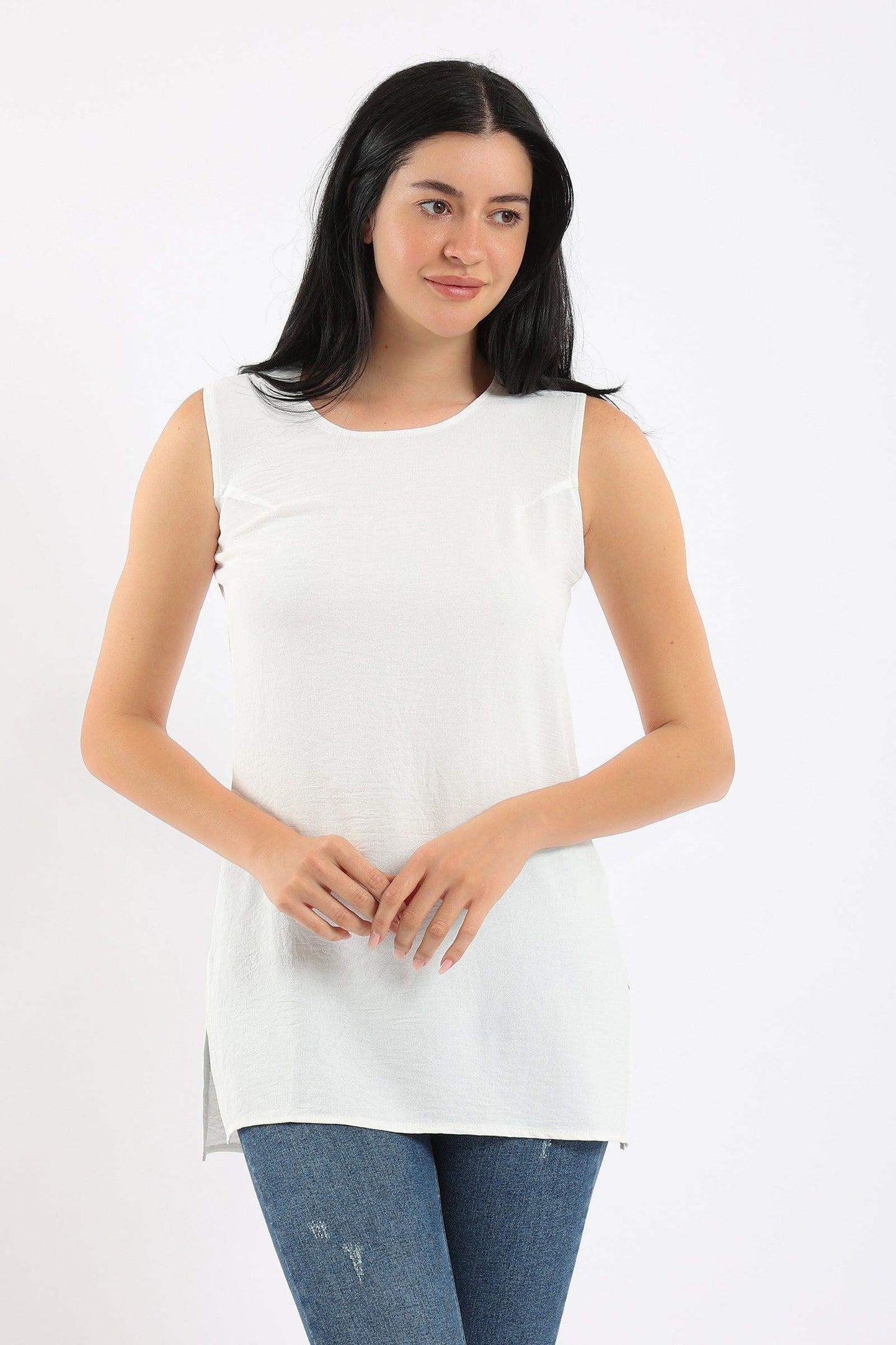 Wide Strap Sleeveless Top - Carina - ÙƒØ§Ø±ÙŠÙ†Ø§