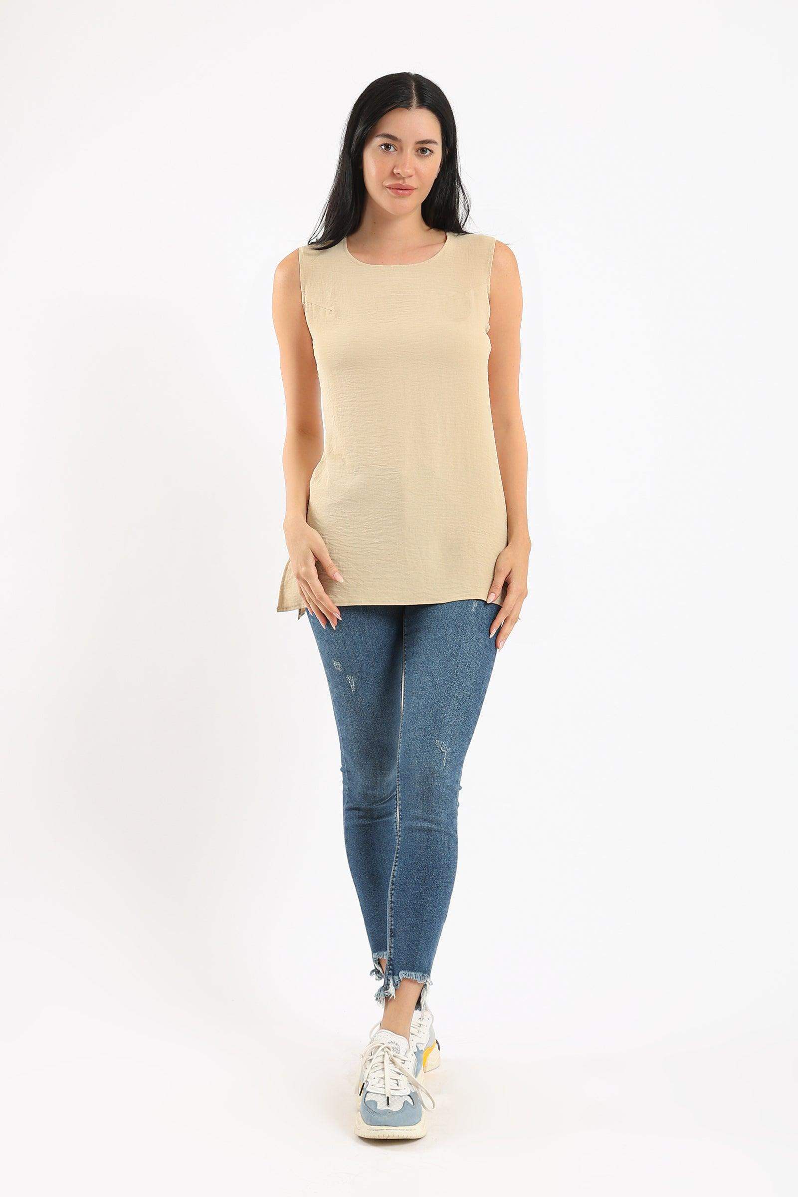 Wide Strap Sleeveless Top - Carina - ÙƒØ§Ø±ÙŠÙ†Ø§