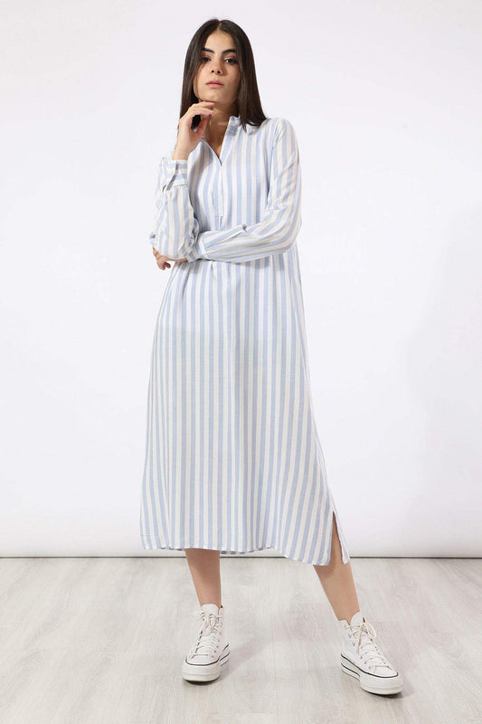 Wide Striped Comfy Dress - Carina - ÙƒØ§Ø±ÙŠÙ†Ø§