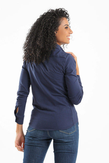 Women Cotton Long Sleeves Shirt - Carina - ÙƒØ§Ø±ÙŠÙ†Ø§