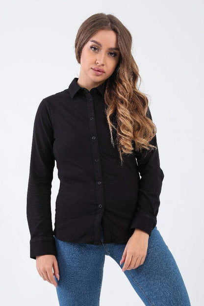 Women Cotton Long Sleeves Shirt - Carina - ÙƒØ§Ø±ÙŠÙ†Ø§