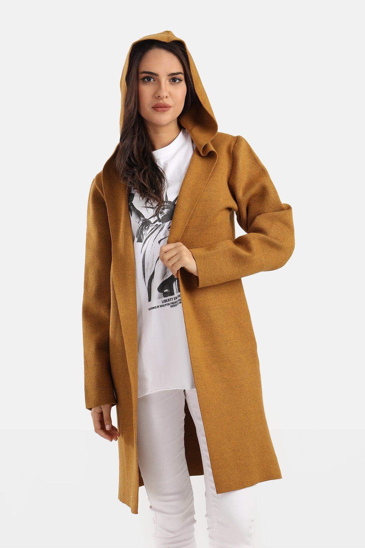 Wool Plain Coat - Carina - ÙƒØ§Ø±ÙŠÙ†Ø§