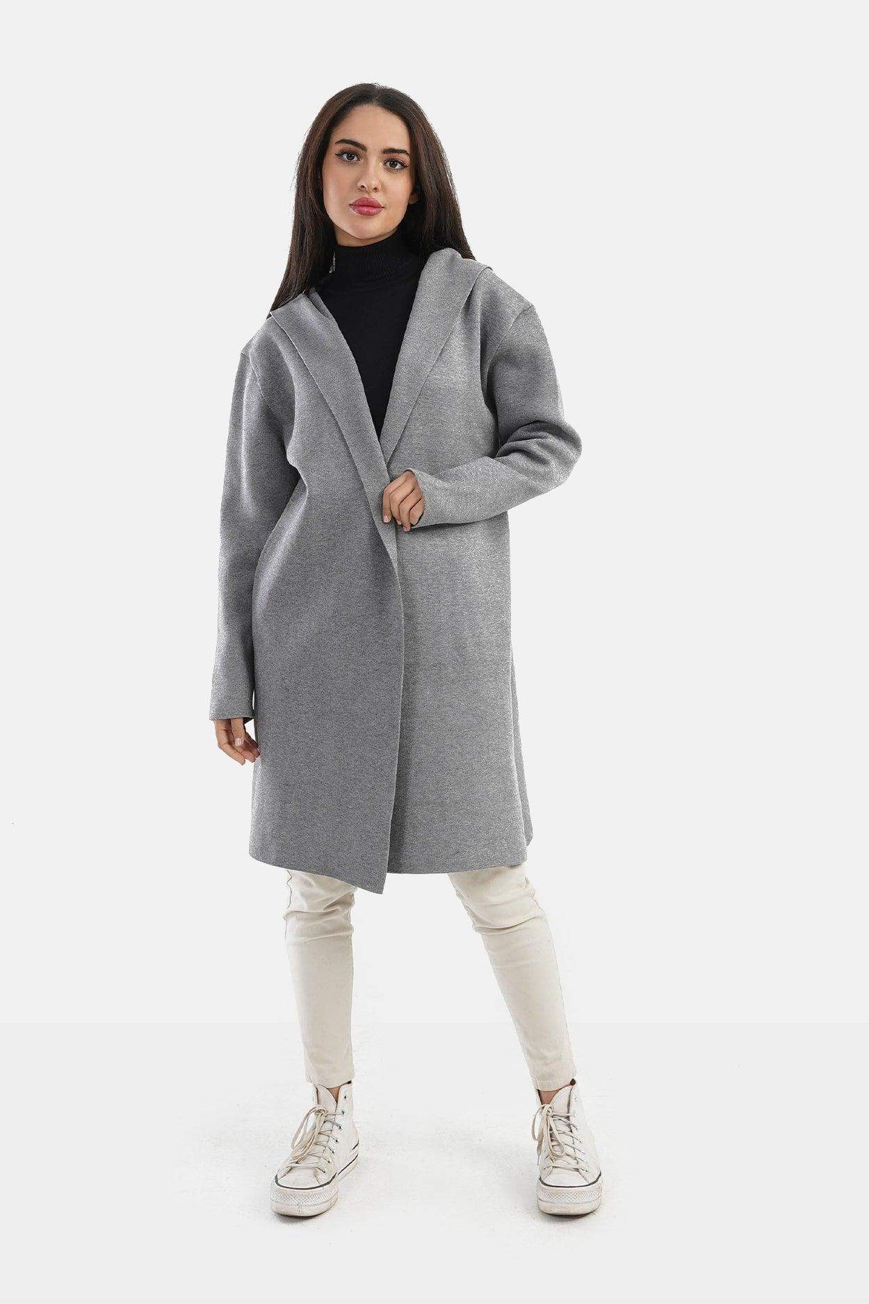 Wool Plain Coat - Carina - ÙƒØ§Ø±ÙŠÙ†Ø§