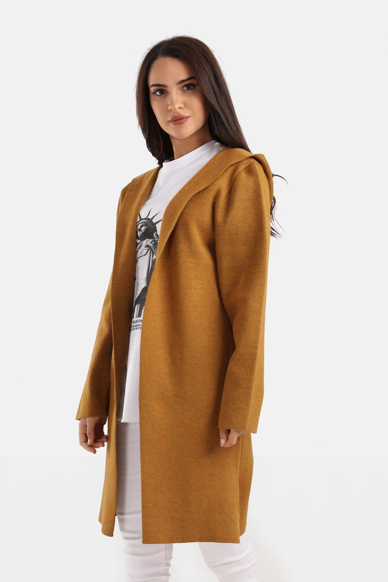 Wool Plain Coat - Carina - ÙƒØ§Ø±ÙŠÙ†Ø§