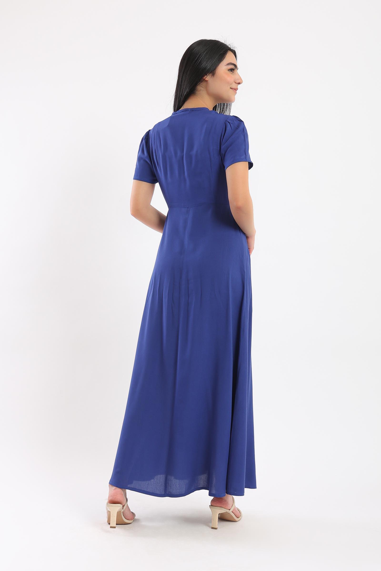 Wrap Up Plain Dress - Clue Wear