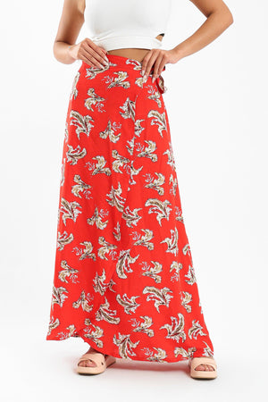 Wrap Up Printed Skirt - Clue Wear