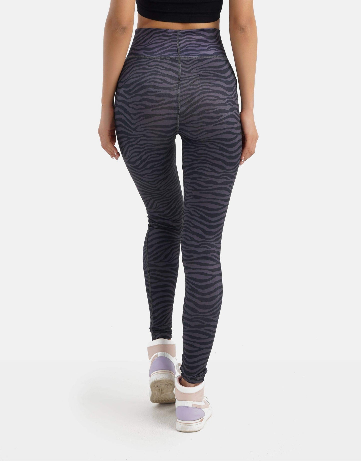 Zebra Print High-Waist Leggings - Carina - ÙƒØ§Ø±ÙŠÙ†Ø§