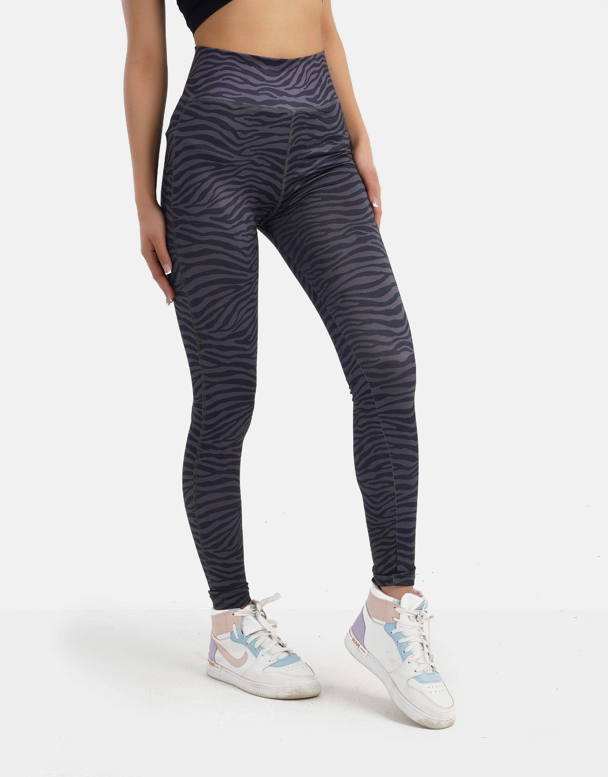 Zebra Print High-Waist Leggings - Carina - ÙƒØ§Ø±ÙŠÙ†Ø§