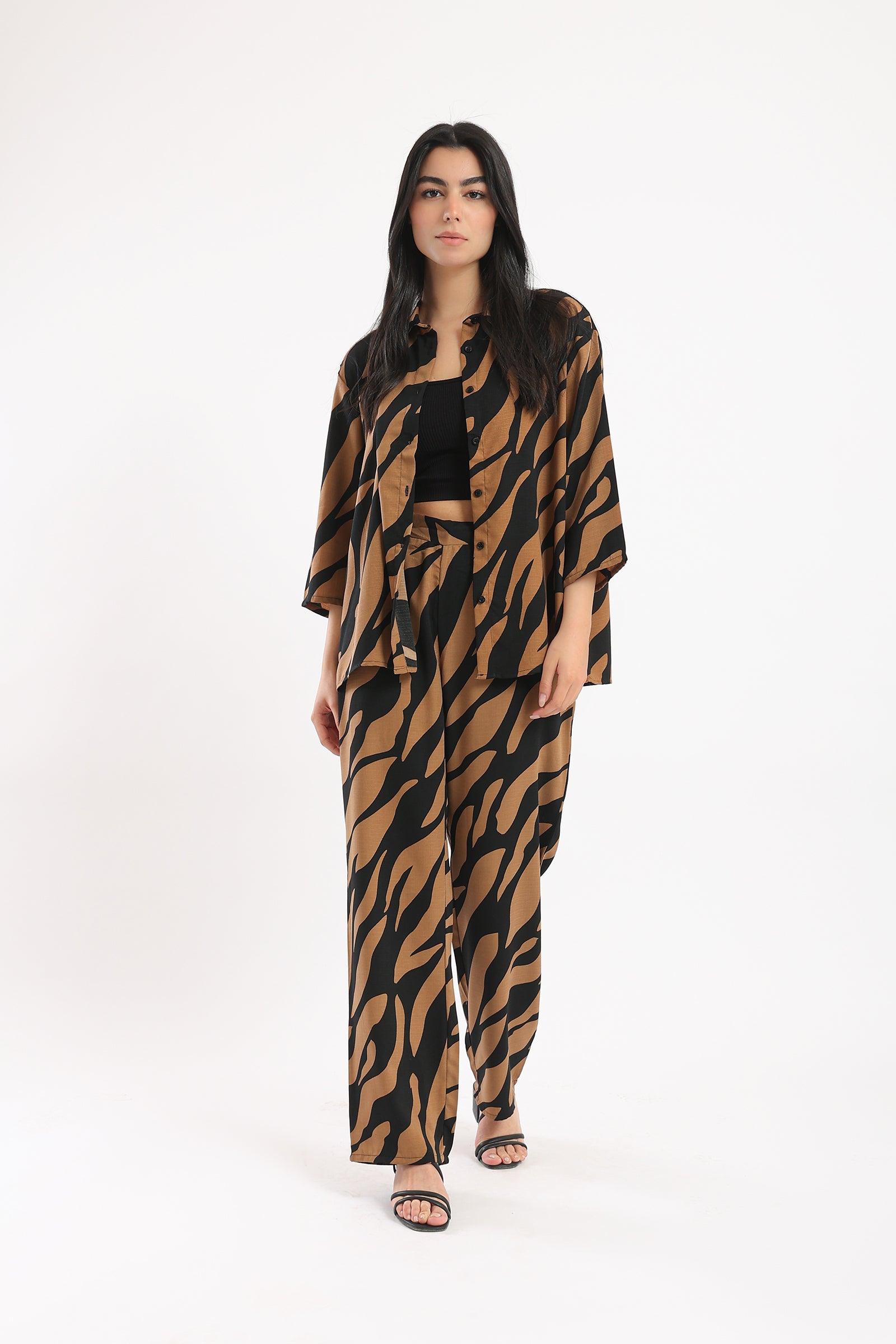 Zebra Print Shirt - Clue-wear