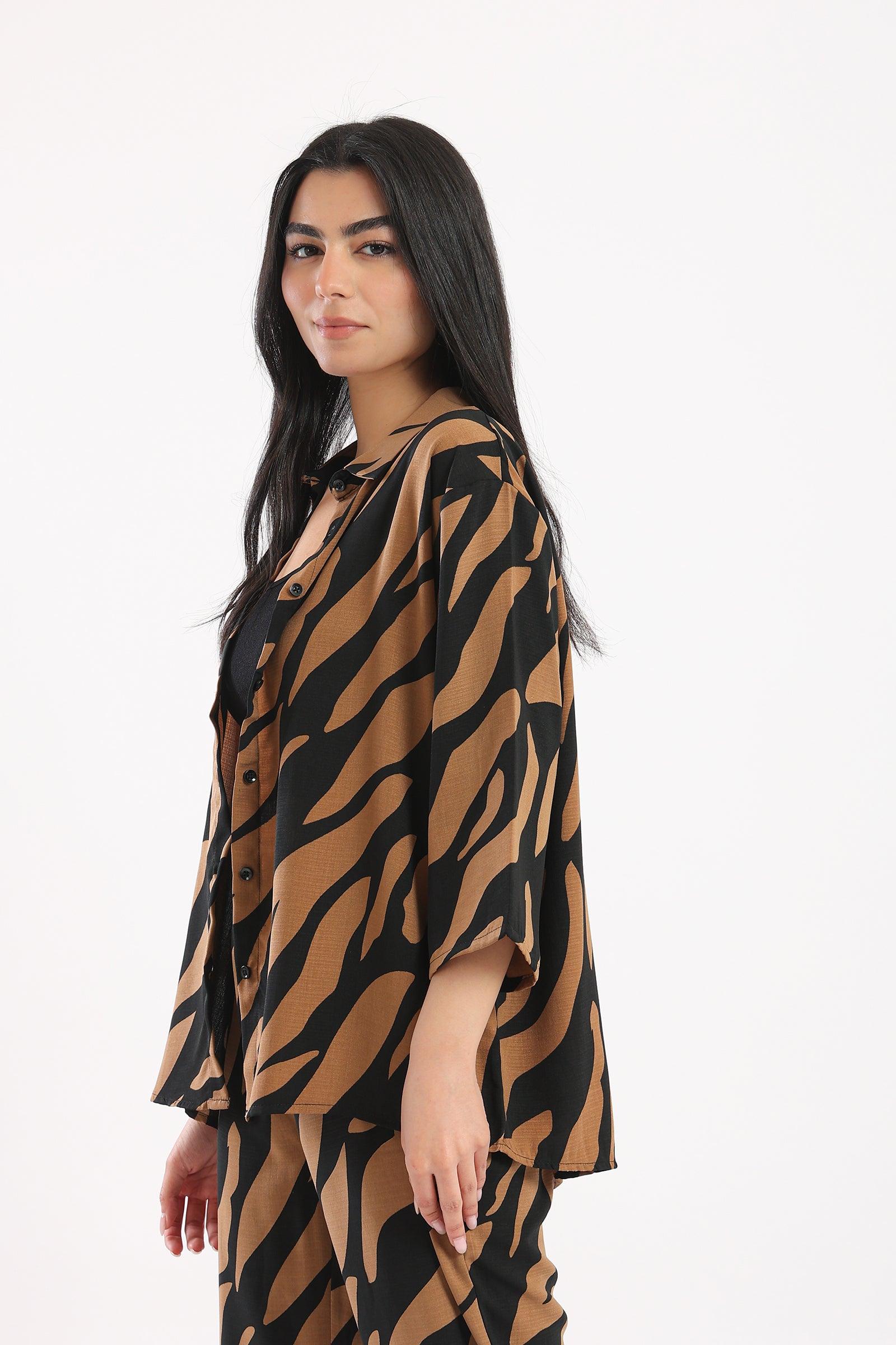 Zebra Print Shirt - Clue-wear