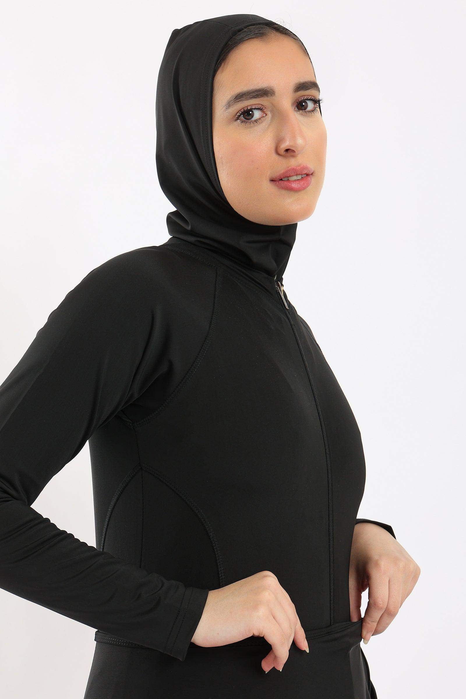 Zipper Closure Hijabi Swimsuit - Carina - ÙƒØ§Ø±ÙŠÙ†Ø§