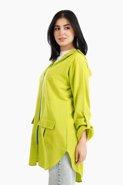 Zipper Closure Light Jacket - Carina - ÙƒØ§Ø±ÙŠÙ†Ø§