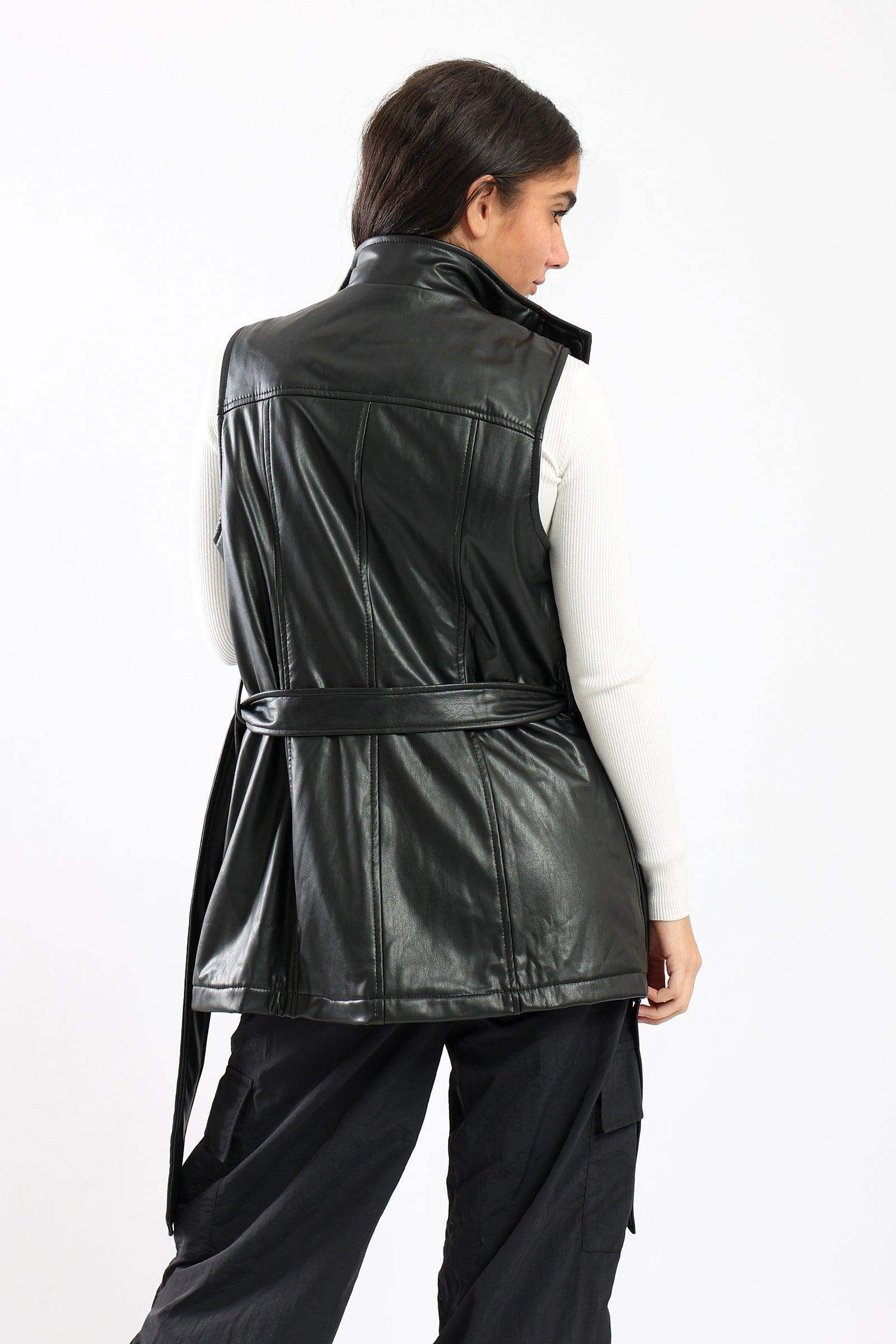 Zipper Closure Vest Jacket - Carina - ÙƒØ§Ø±ÙŠÙ†Ø§