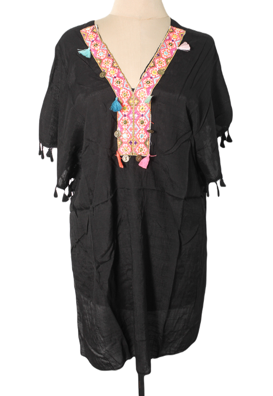Colorful Tab Cover Up with Tassels