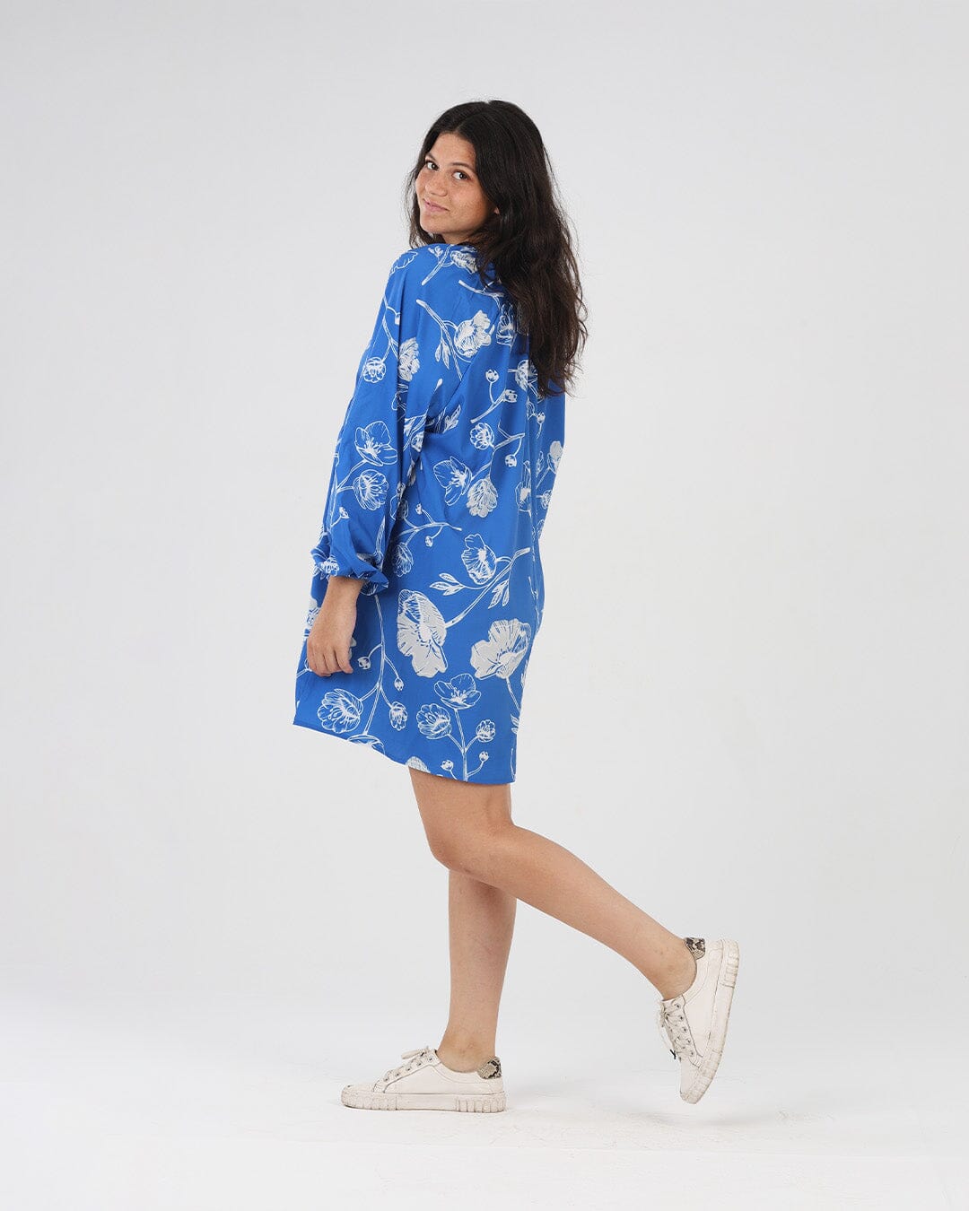 Blue - Floral Dress