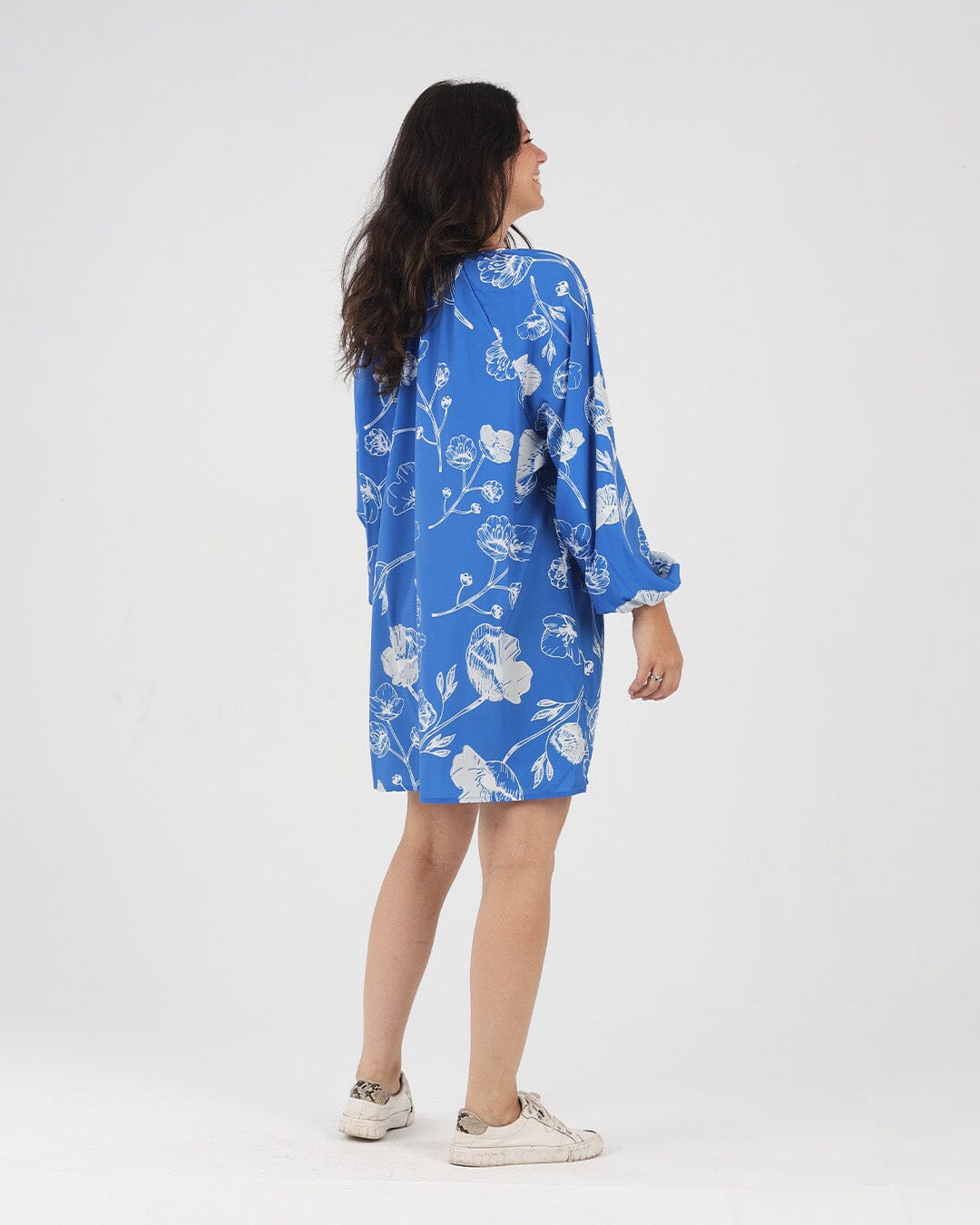 Blue - Floral Dress