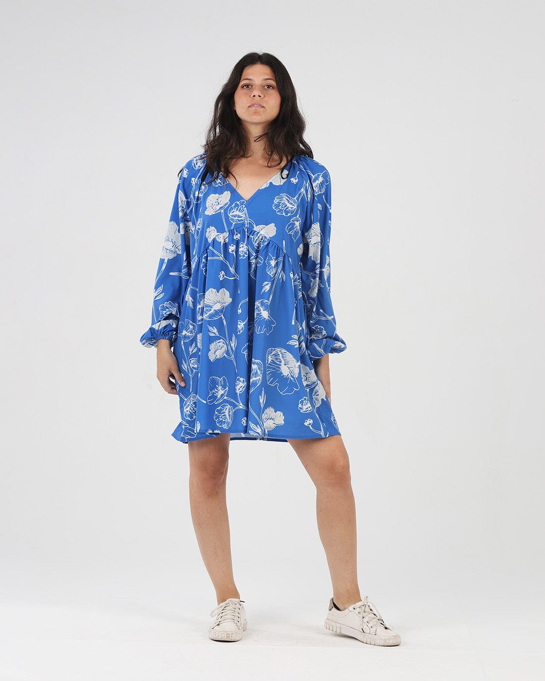 Blue - Floral Dress