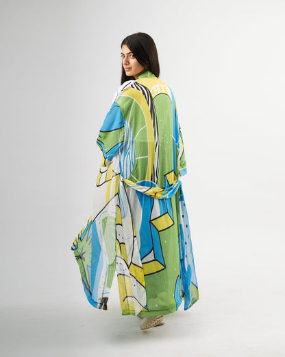 Greens - Chiffon Kimono
